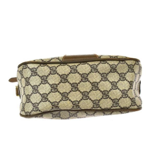 Gucci Sherry Shoulder Bag GG Pattern Interlocking Brown Green Red PVC Leather - Picture 5 of 9